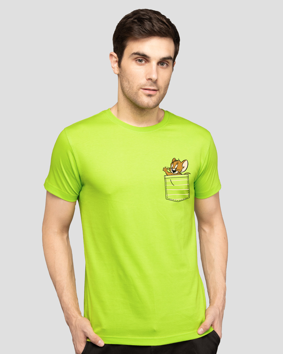 Shop Pocket Jerry Half Sleeve T-Shirt (TJL)-Back