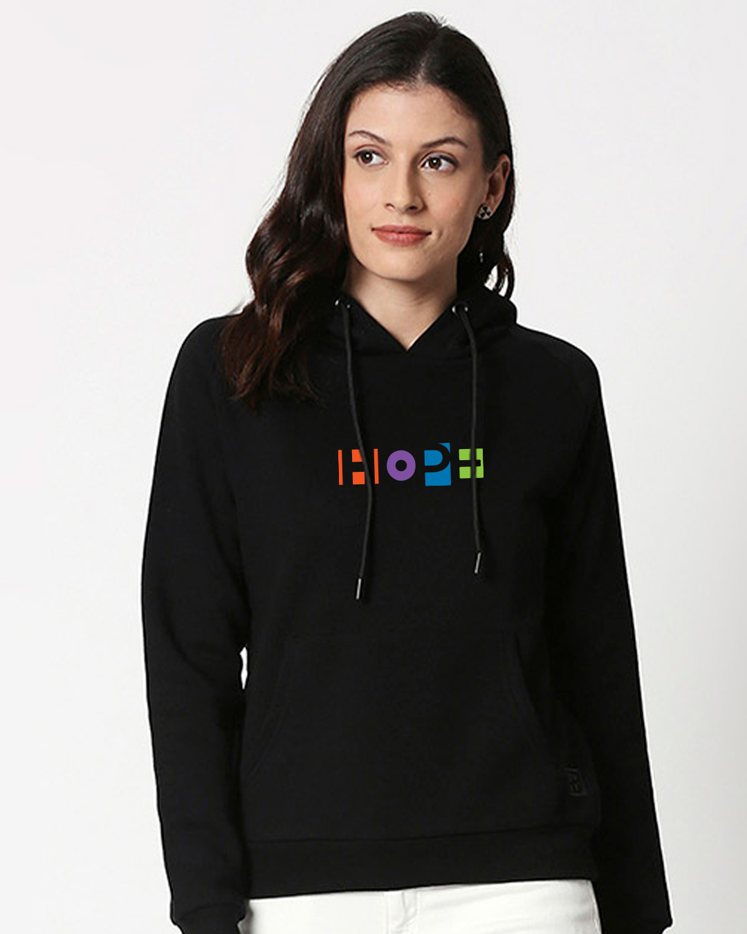

Pop Hope Sweatshirt Hoodie Women' Printed Sweatshirt Hoodie Bewakoof.com, Black