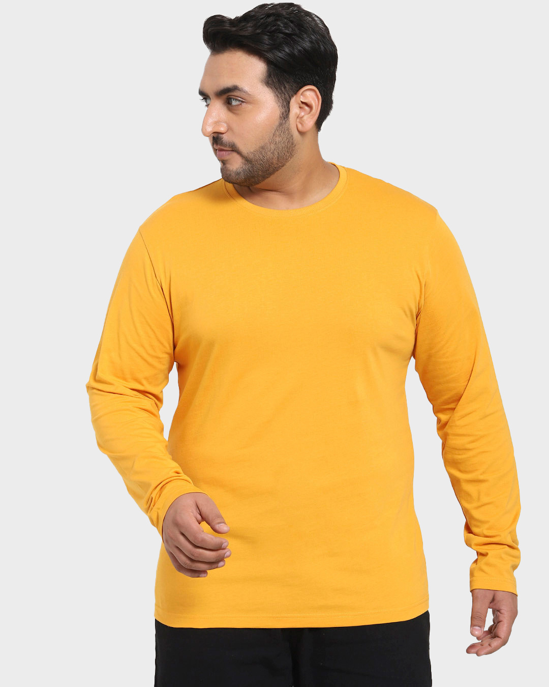 Shop Popcorn Yellow Full Sleeve T-Shirt-Back