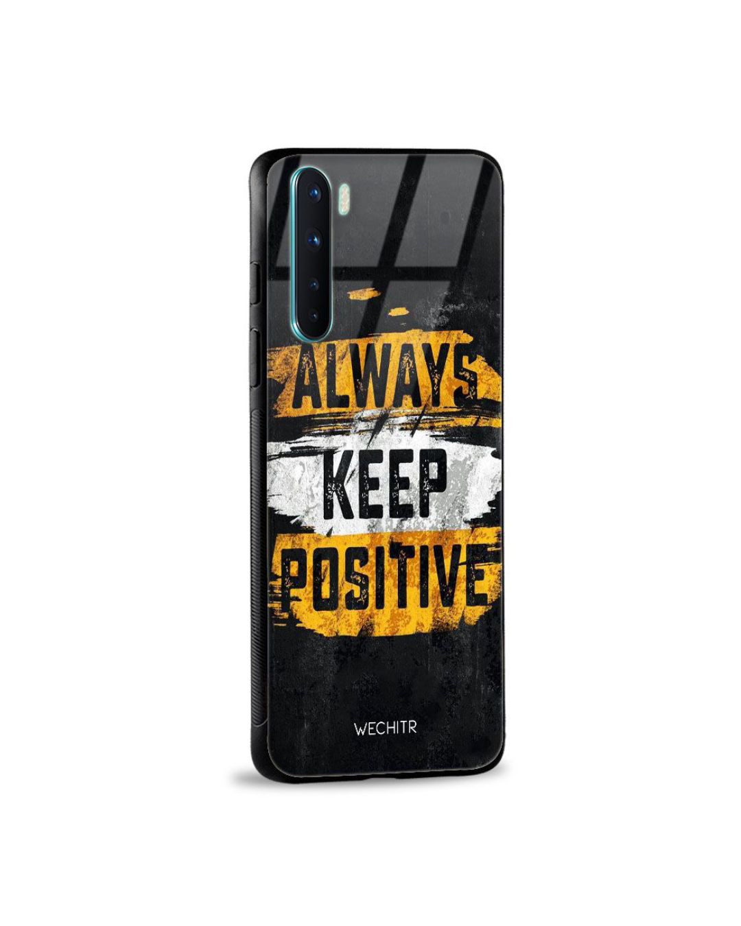 Shop Positive Printed Premium Glass Cover for OnePlus Nord (Shock Proof, Lightweight)-Back