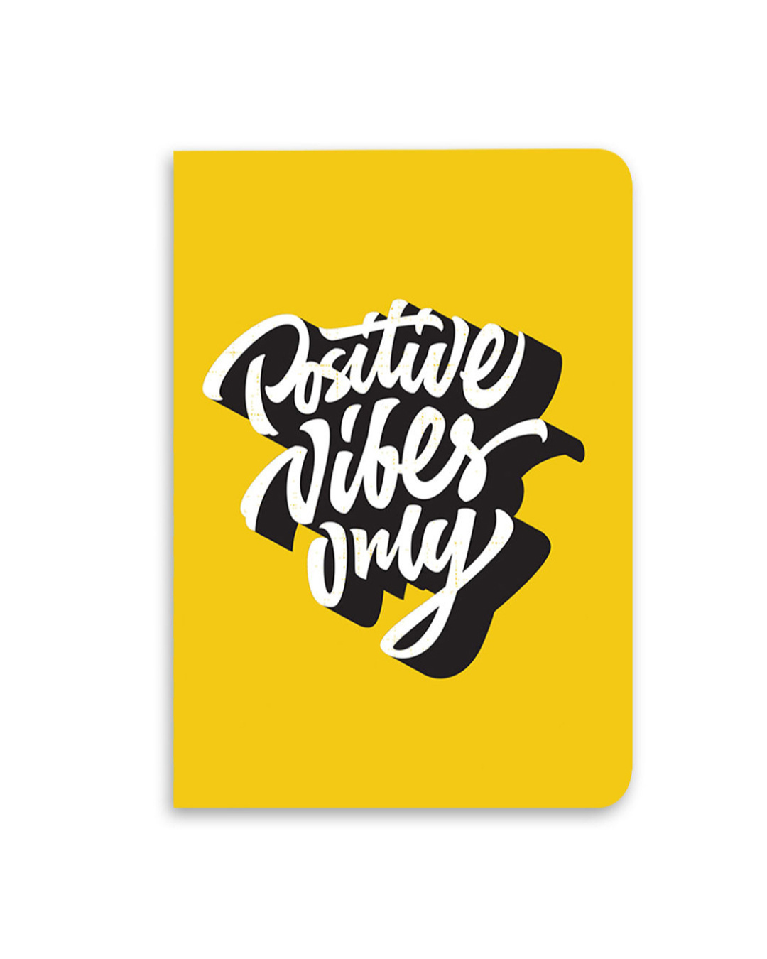 Shop Positive Vibes Only Premium Notebook (Hardbound, A5 Size, 100 Pages, Ruled Pages)-Back
