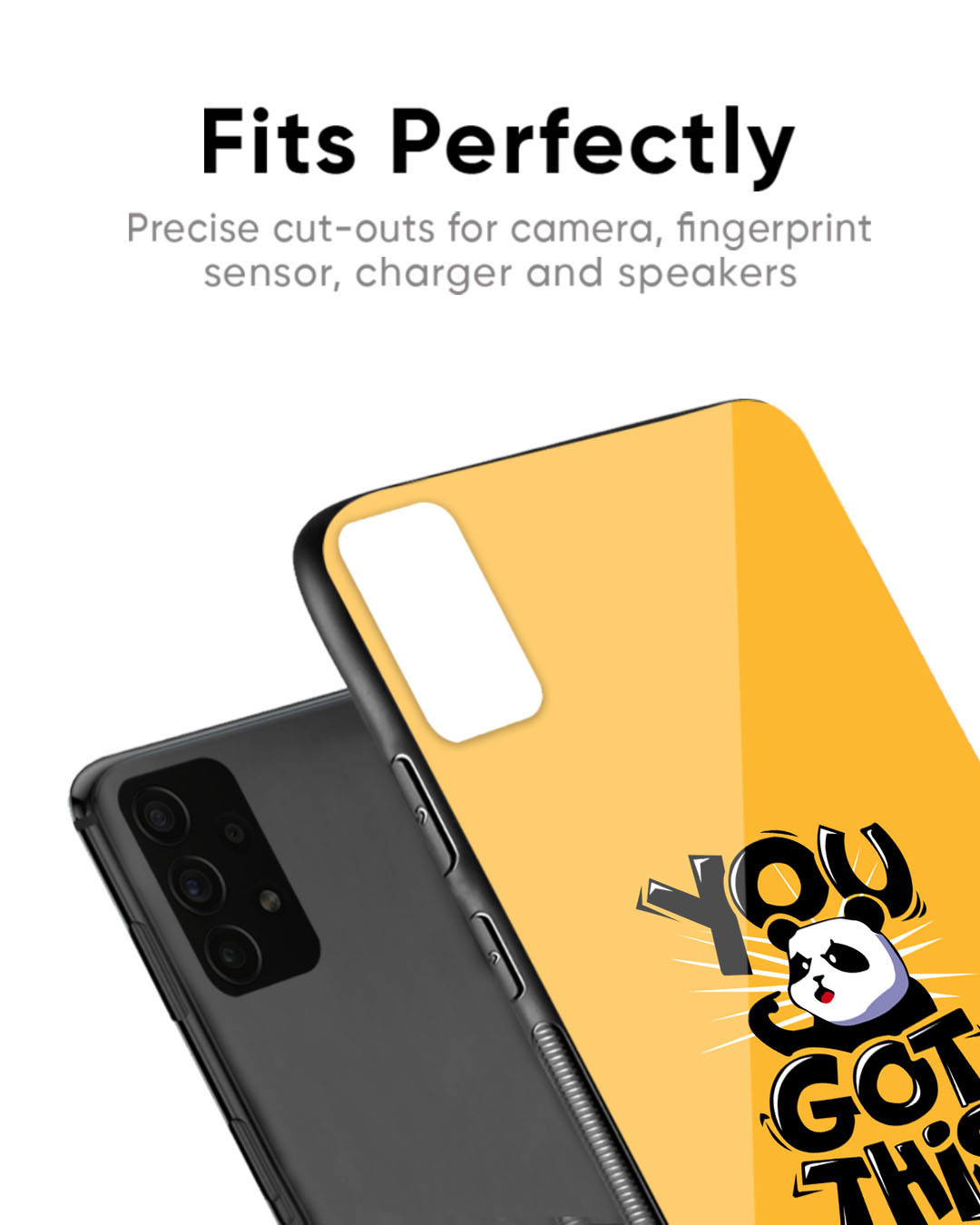 Shop Power Of Panda Premium Glass Case for OnePlus 6T(Shock Proof, Scratch Resistant)-Back