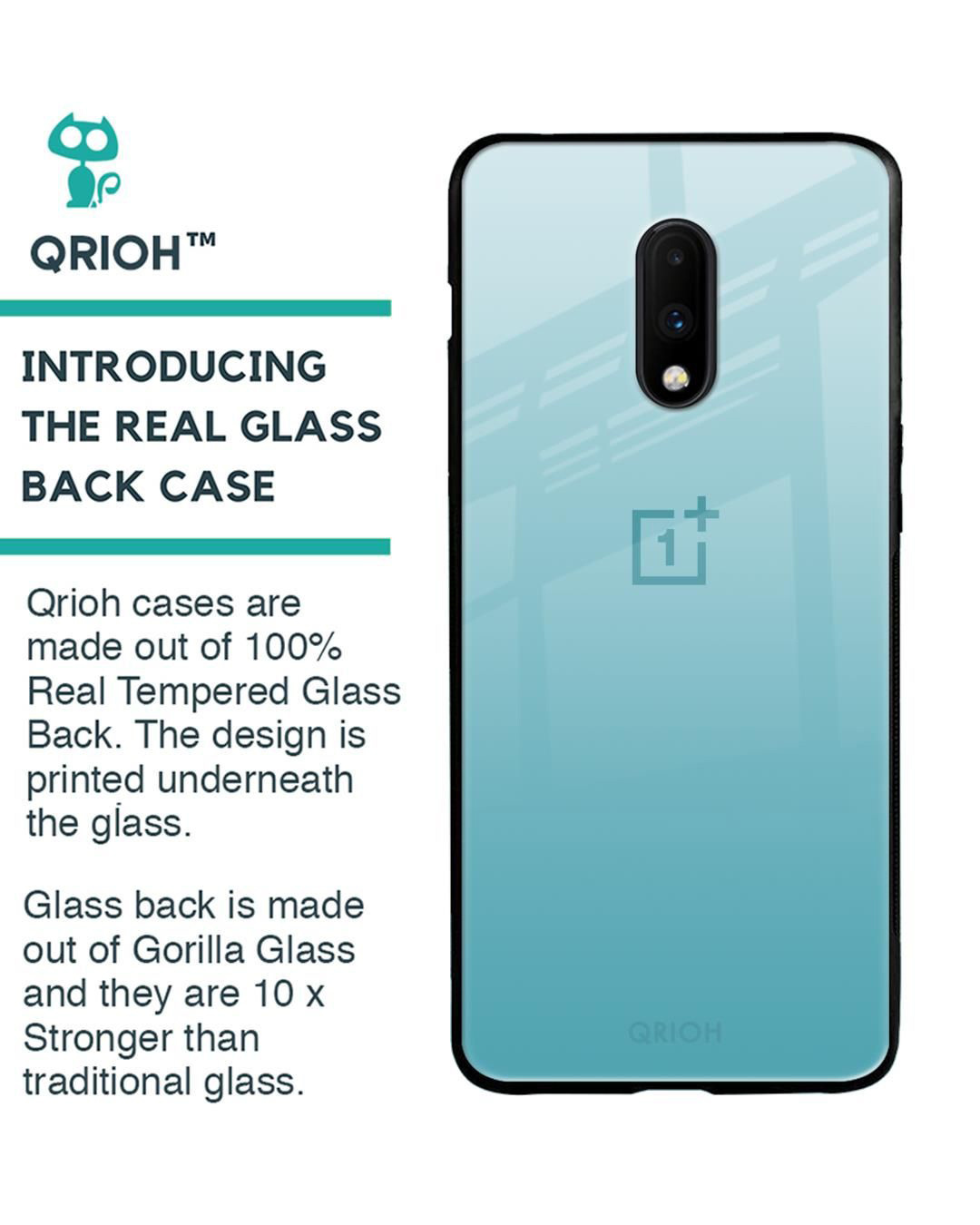 Shop Premium Glass Cover for OnePlus 7 (Shock Proof, Lightweight)-Back