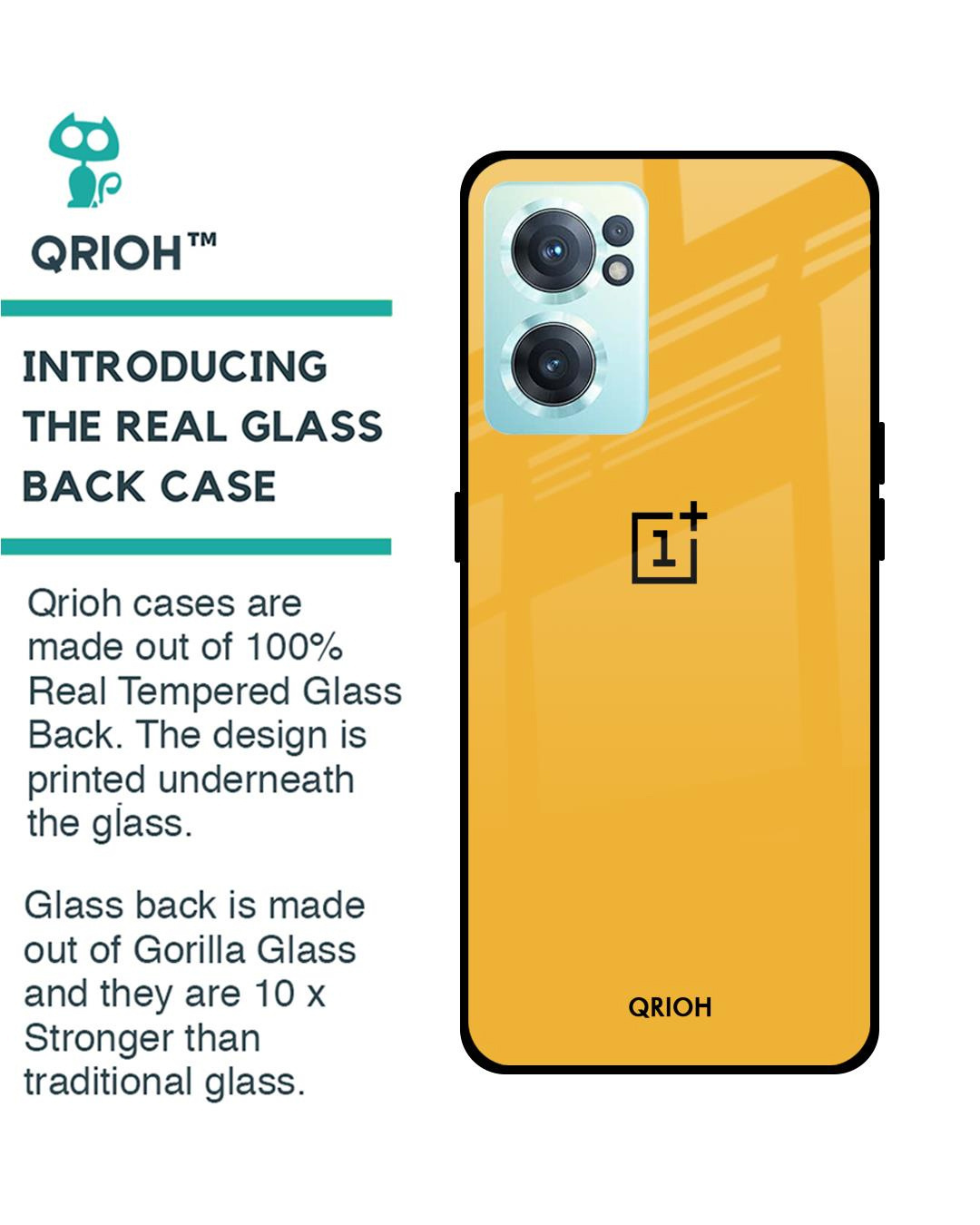 Shop Premium Glass Cover for OnePlus Nord CE 2 5G (Shock Proof, Lightweight)-Back