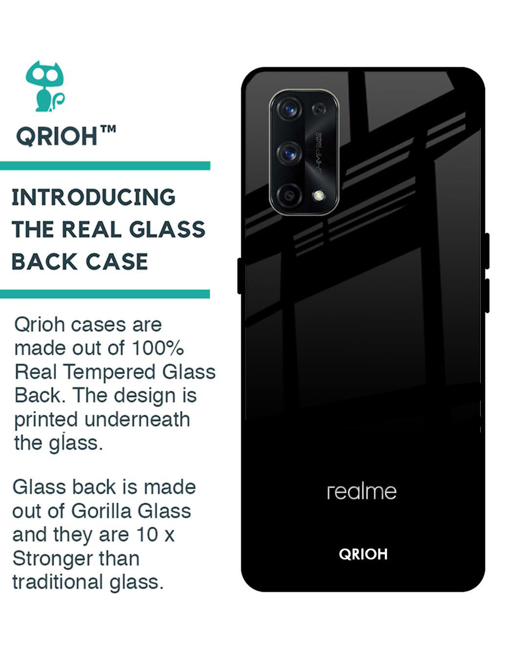 Shop Premium Glass Cover for Realme X7 Pro (Shock Proof, Lightweight)-Back