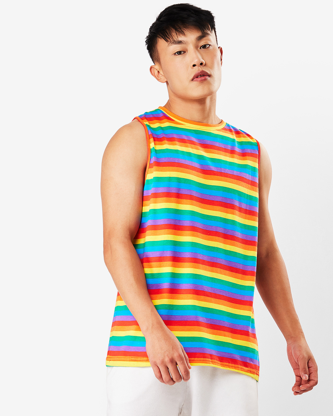 Shop Pride Stripe Vest-Back