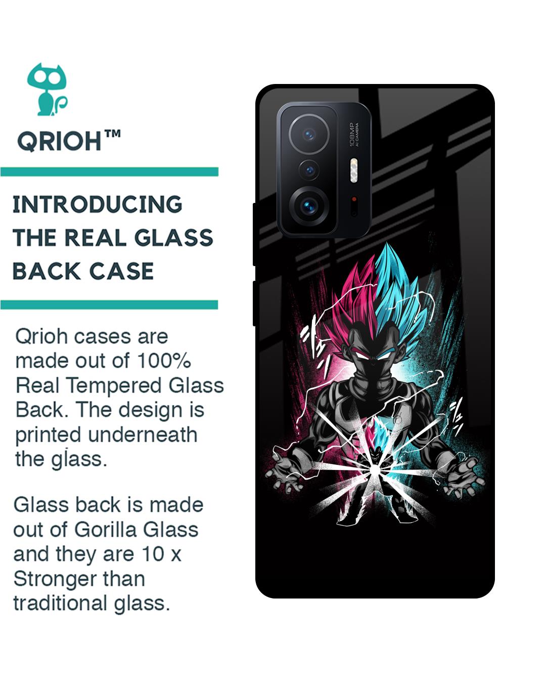 Shop Prince Attack Premium Glass Case for Mi 11T Pro 5G (Shock Proof,Scratch Resistant)-Back