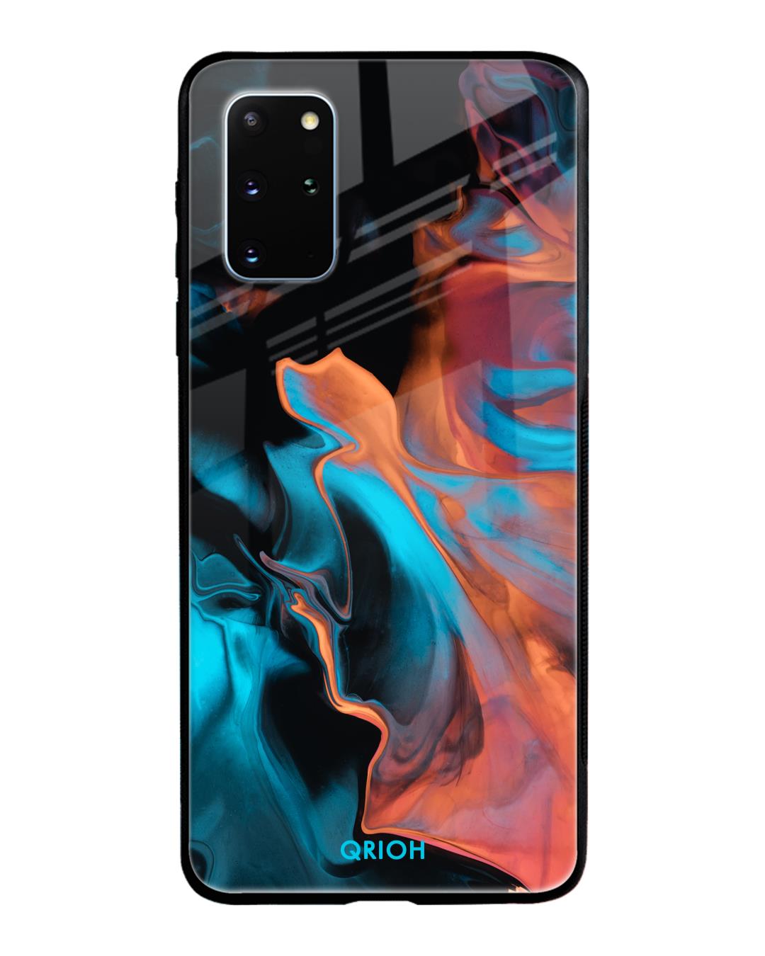 Shop Printed Premium Glass Cover For Samsung Galaxy S20 Plus(Impact Resistant, Matte Finish)-Back