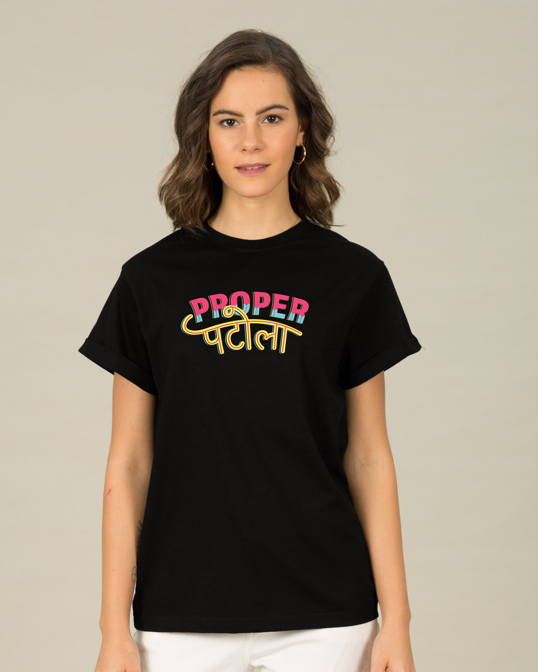 Shop Proper Patola Boyfriend T-Shirt-Back
