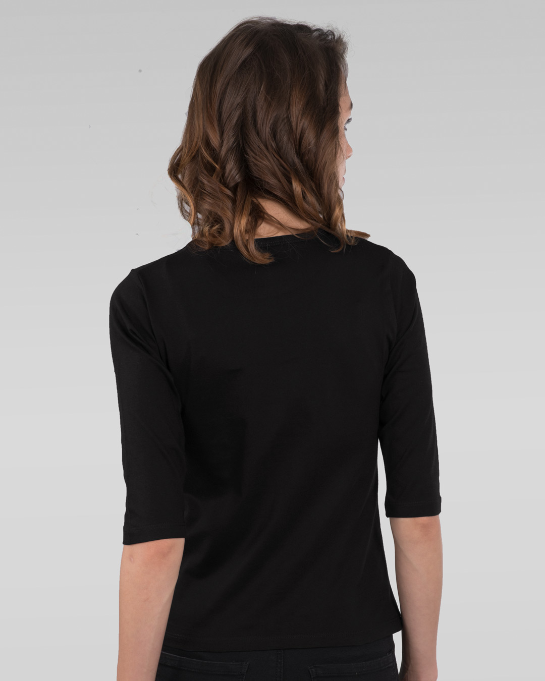 Shop Puddin Round Neck 3/4th Sleeve T-Shirt (BML) -Back