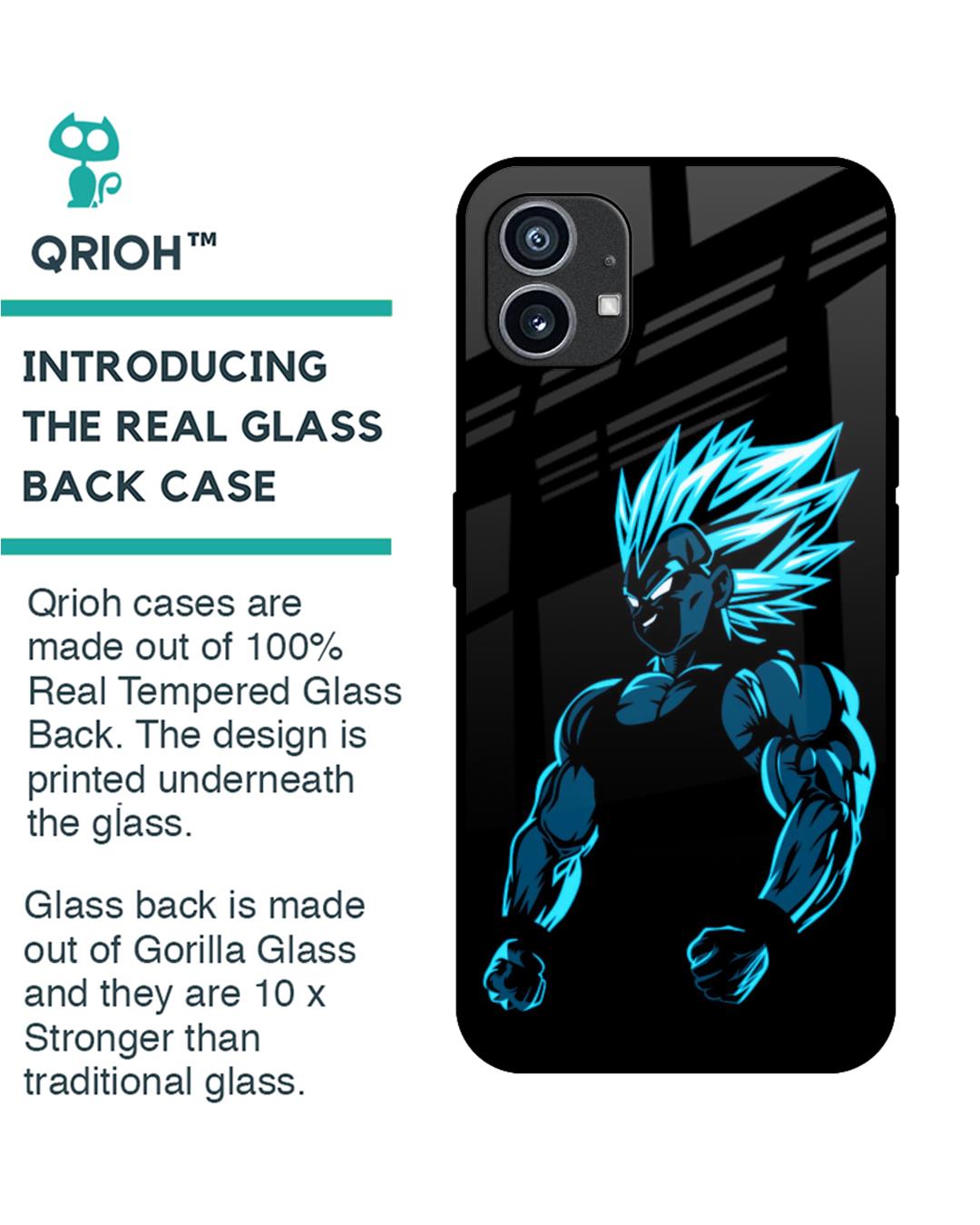 Shop Pumped Up Anime Premium Glass Case for Nothing Phone (1) (Shock Proof,Scratch Resistant)-Back