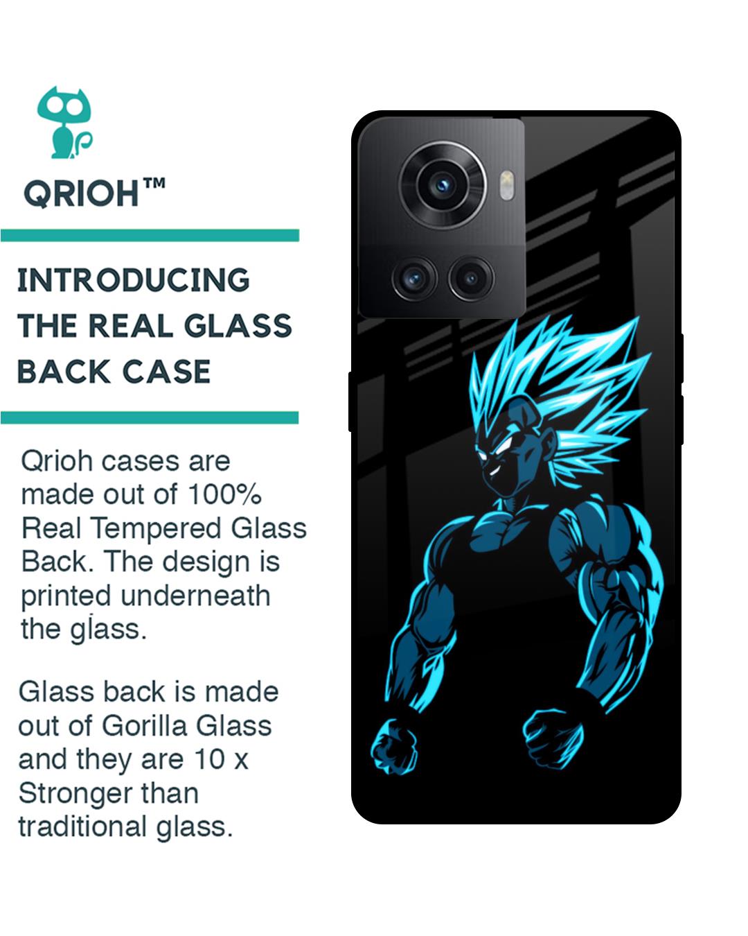 Shop Pumped Up Anime Premium Glass Case for Oneplus 10R 5G (Shock Proof,Scratch Resistant)-Back