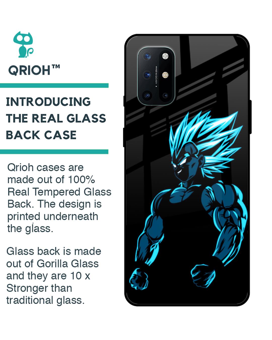 Shop Pumped Up Anime Premium Glass Case for OnePlus 8T (Shock Proof,Scratch Resistant)-Back