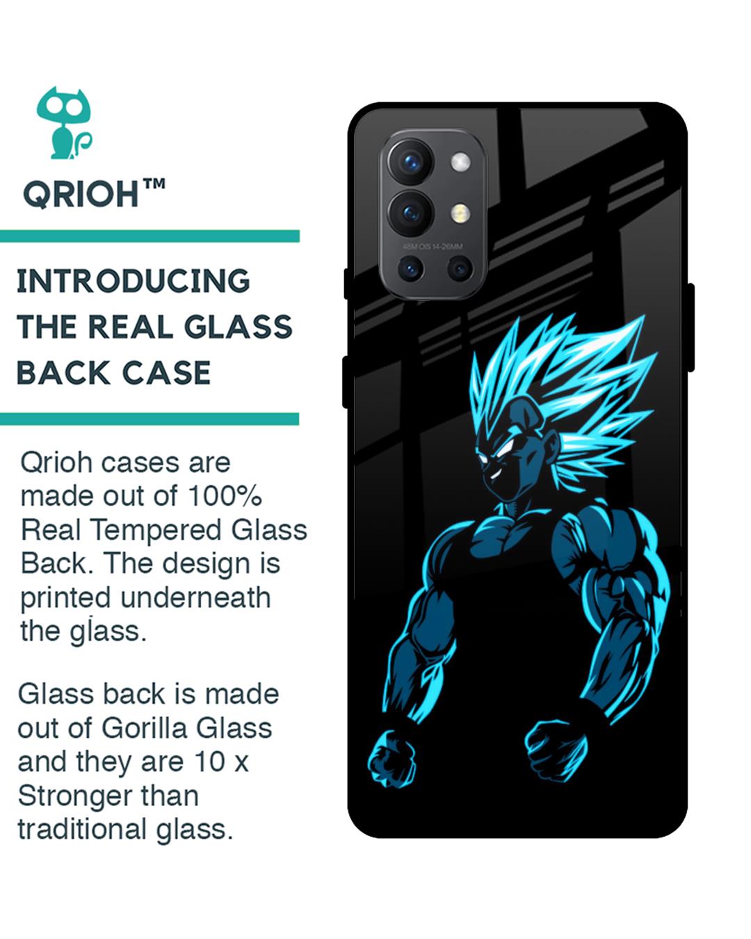Shop Pumped Up Anime Premium Glass Case for OnePlus 9R (Shock Proof,Scratch Resistant)-Back