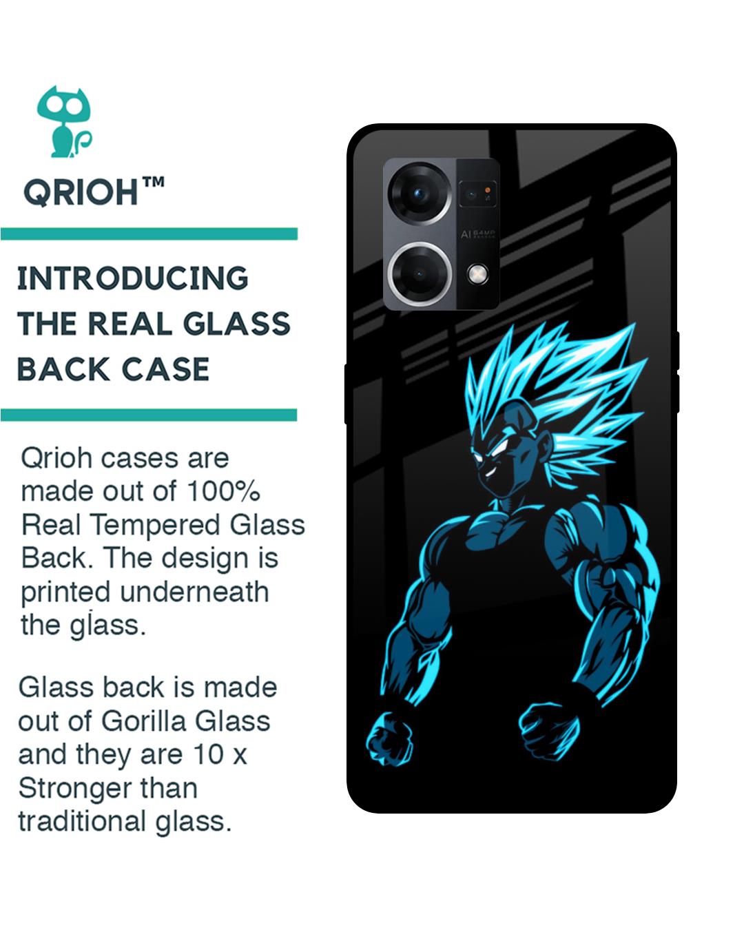 Shop Pumped Up Anime Premium Glass Case for Oppo F21s Pro (Shock Proof,Scratch Resistant)-Back