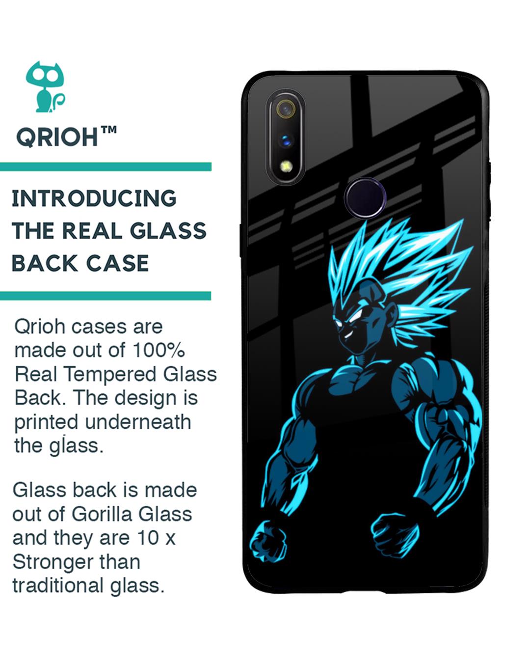Shop Pumped Up Anime Premium Glass Case for Realme 3 Pro (Shock Proof, Scratch Resistant)-Back