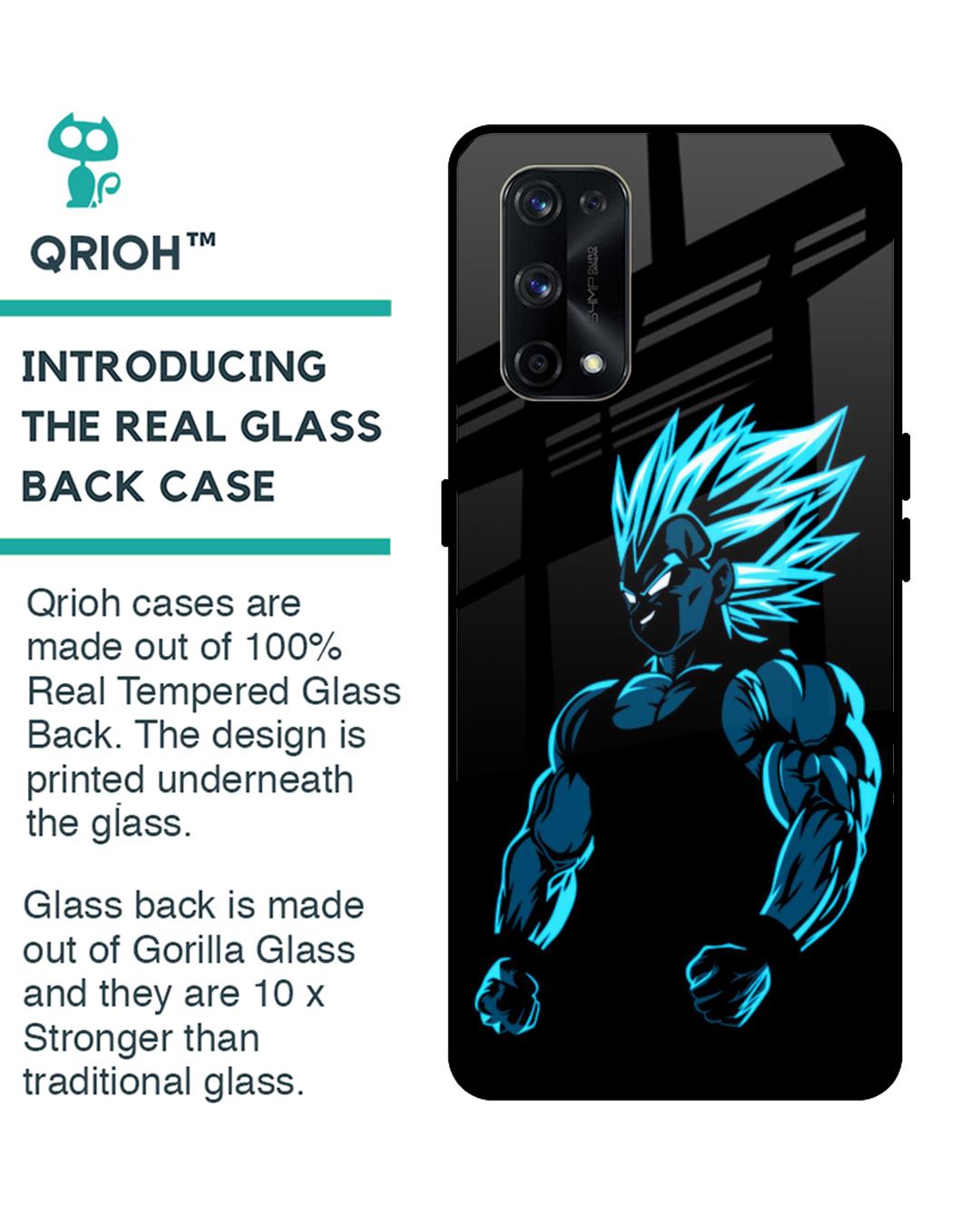 Shop Pumped Up Anime Premium Glass Case for Realme X7 Pro (Shock Proof, Scratch Resistant)-Back