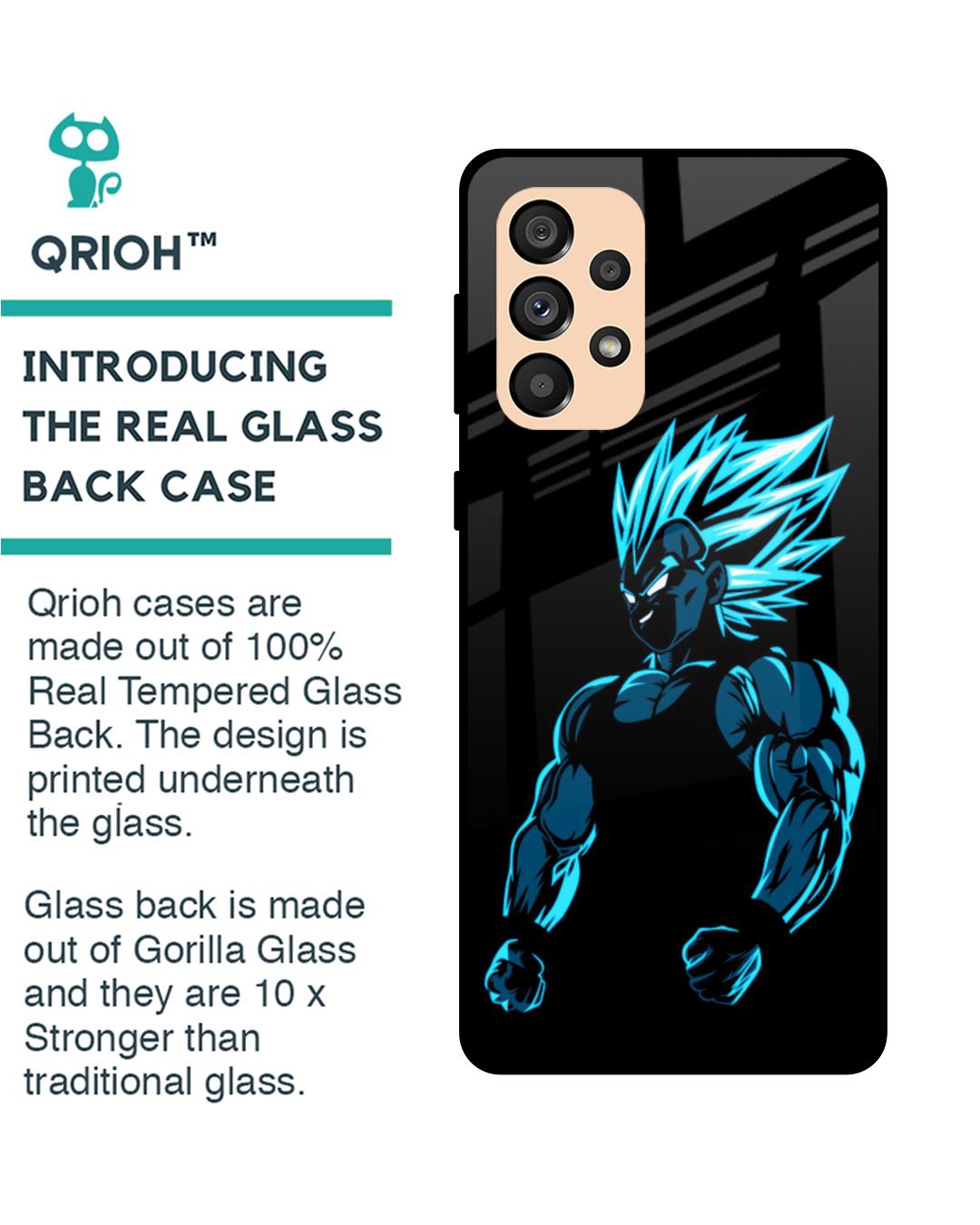 Shop Pumped Up Anime Premium Glass Case for Samsung Galaxy A33 5G (Shock Proof,Scratch Resistant)-Back