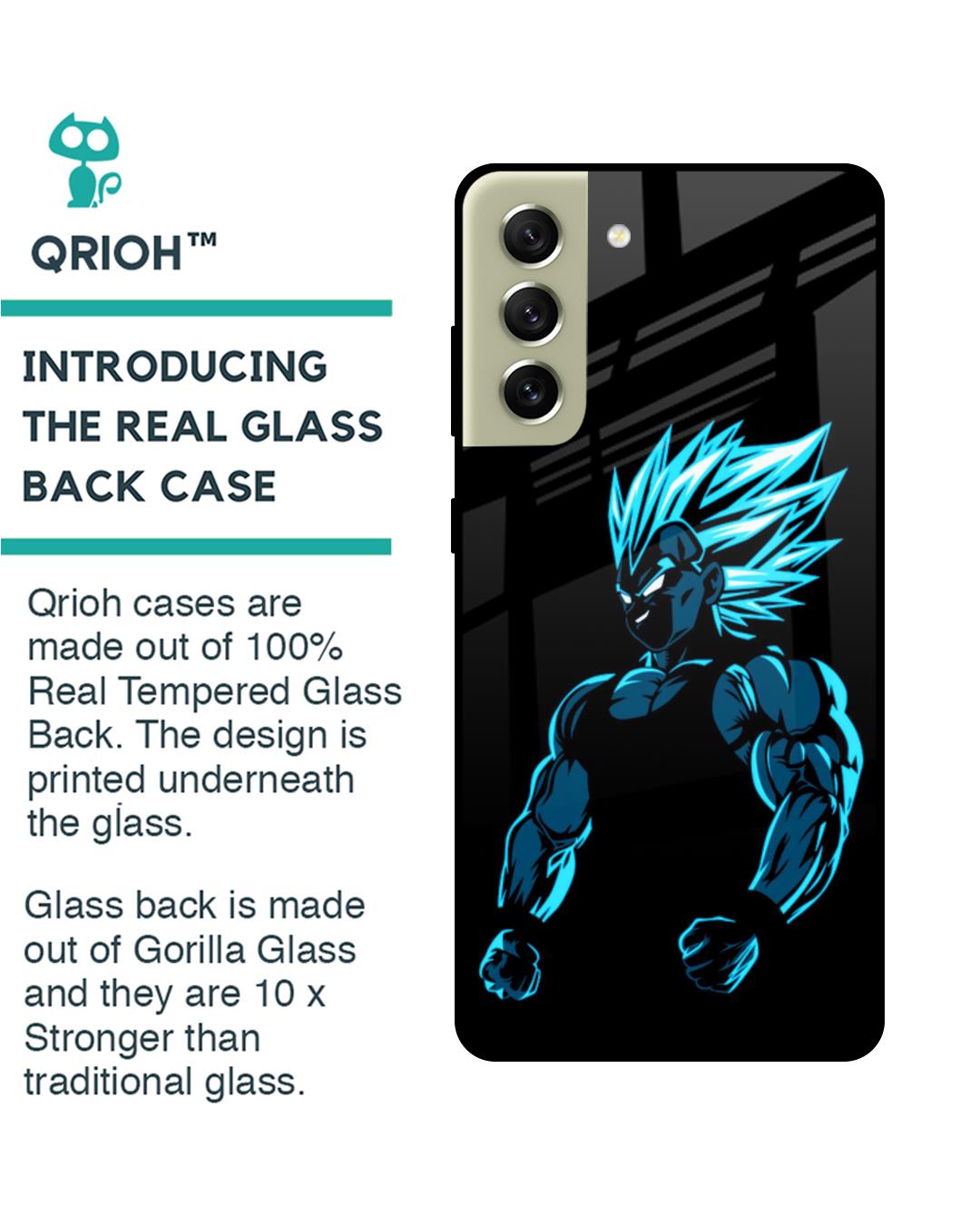 Shop Pumped Up Anime Premium Glass Case for Samsung Galaxy S21 FE 5G (Shock Proof,Scratch Resistant)-Back