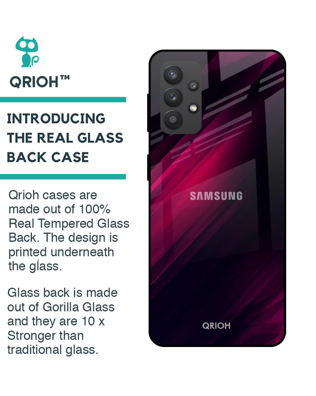 Shop Razor Printed Premium Glass Cover for Samsung Galaxy M32 5G(Shock Proof, Lightweight)-Back