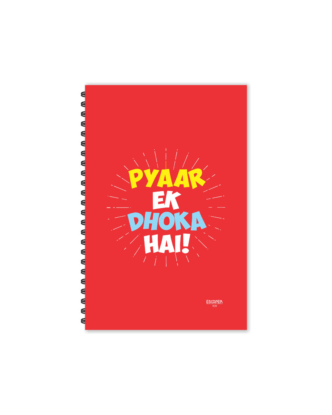 Shop Pyaar Ek Dhoka Hai Designer Notebook (Soft Cover, A5 Size, 160 Pages, Ruled Pages)-Back
