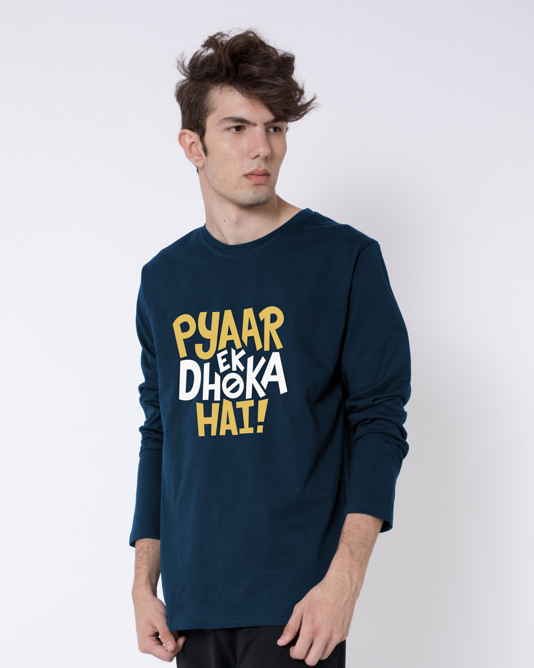 Shop Pyaar Ek Dhoka Hai Full Sleeve T-Shirt-Back