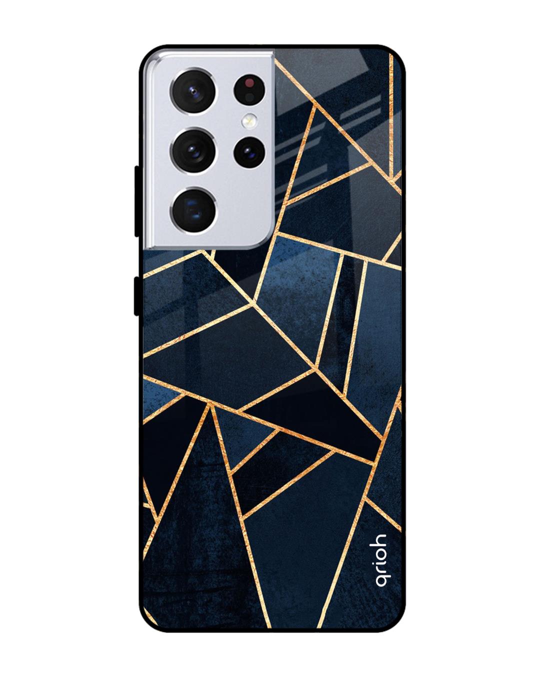 Buy Qrioh Abstract Tiles Glass case for Samsung Galaxy S21 Ultra Online
