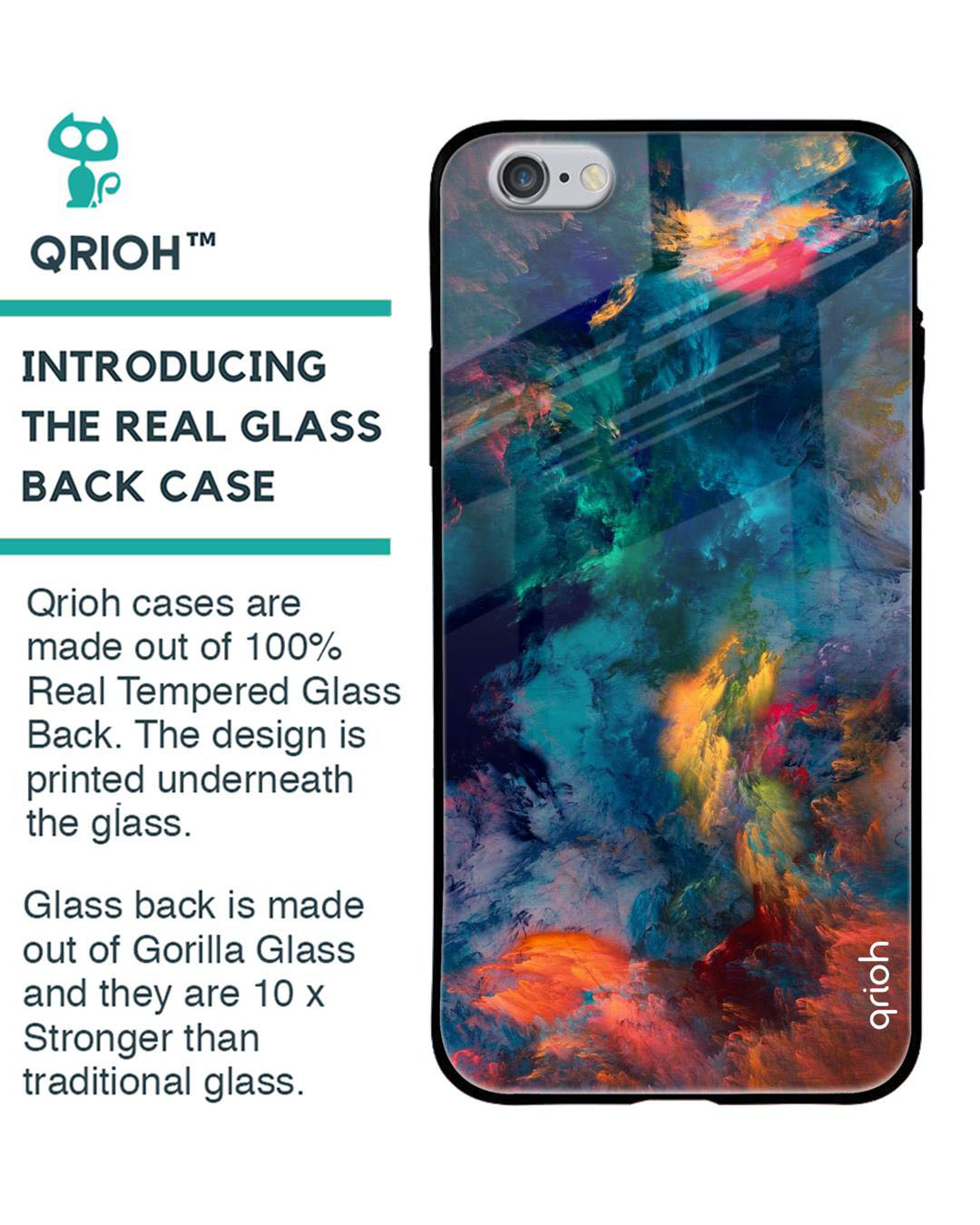 Shop Cloudburst Printed Premium Glass Case for Apple iPhone 6S (Shock Proof, Scratch Resistant)-Back