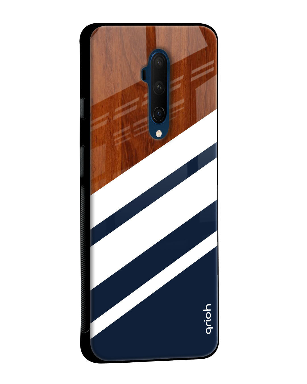Shop Bold Stripes Glass Case For Oneplus Nord Ce-Back