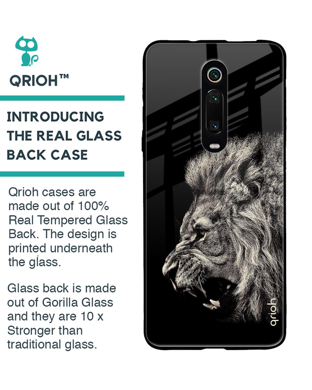 Shop Xiaomi Redmi K20 Brave Lion Glass Case-Back