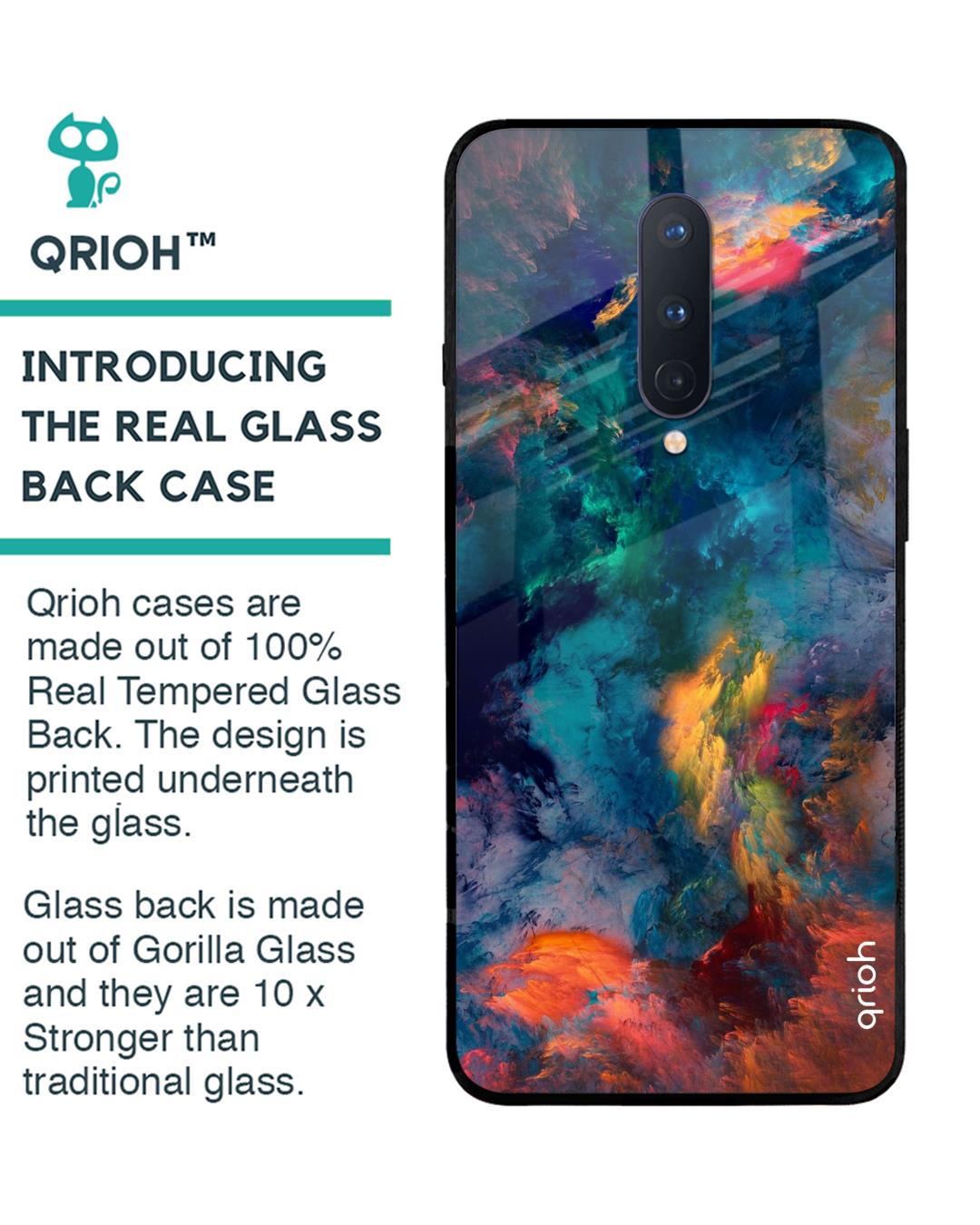 Shop Oneplus 8 Cloudburst Glass Case-Back