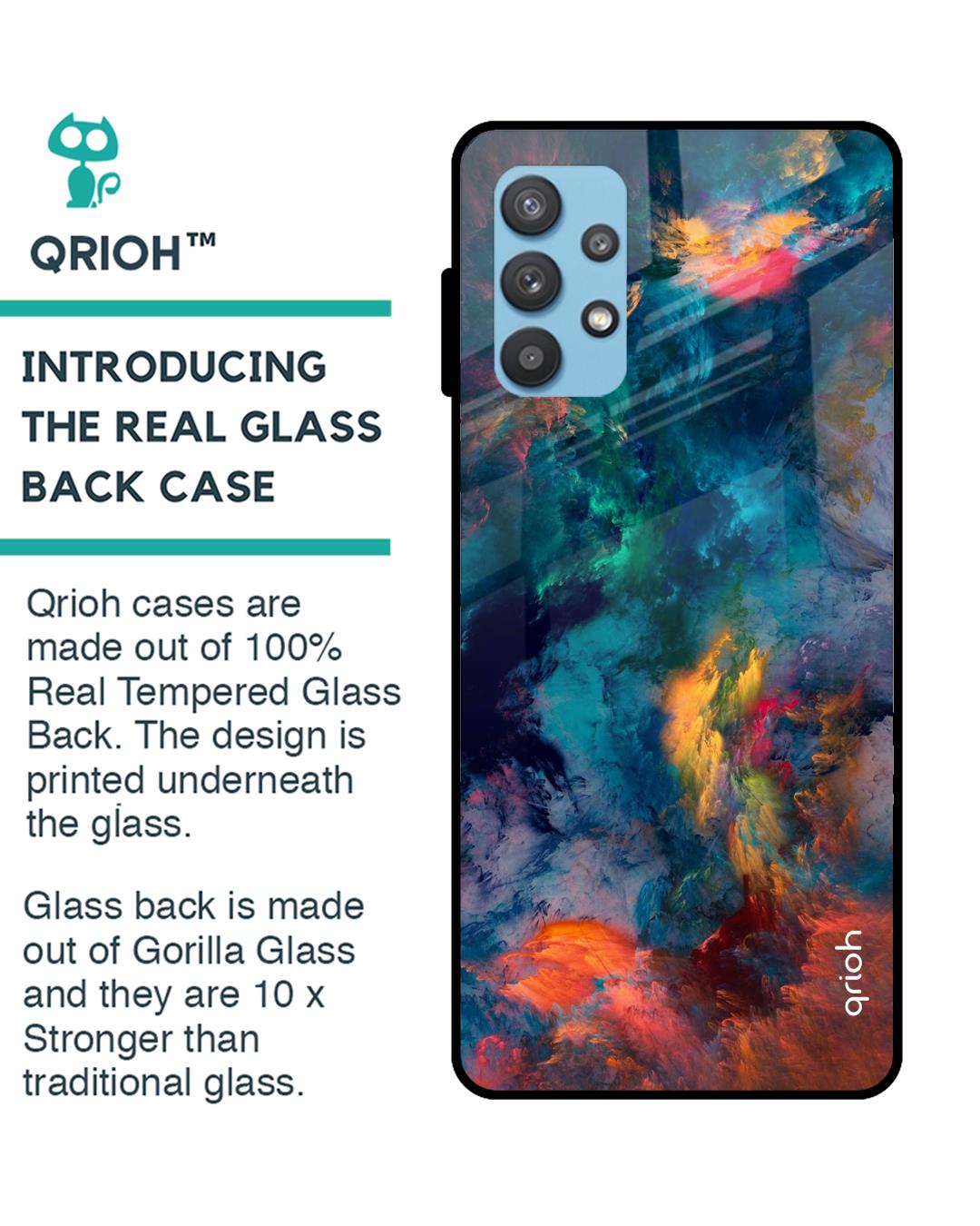 Shop Cloudburst Glass Case For Samsung Galaxy A52s-Back