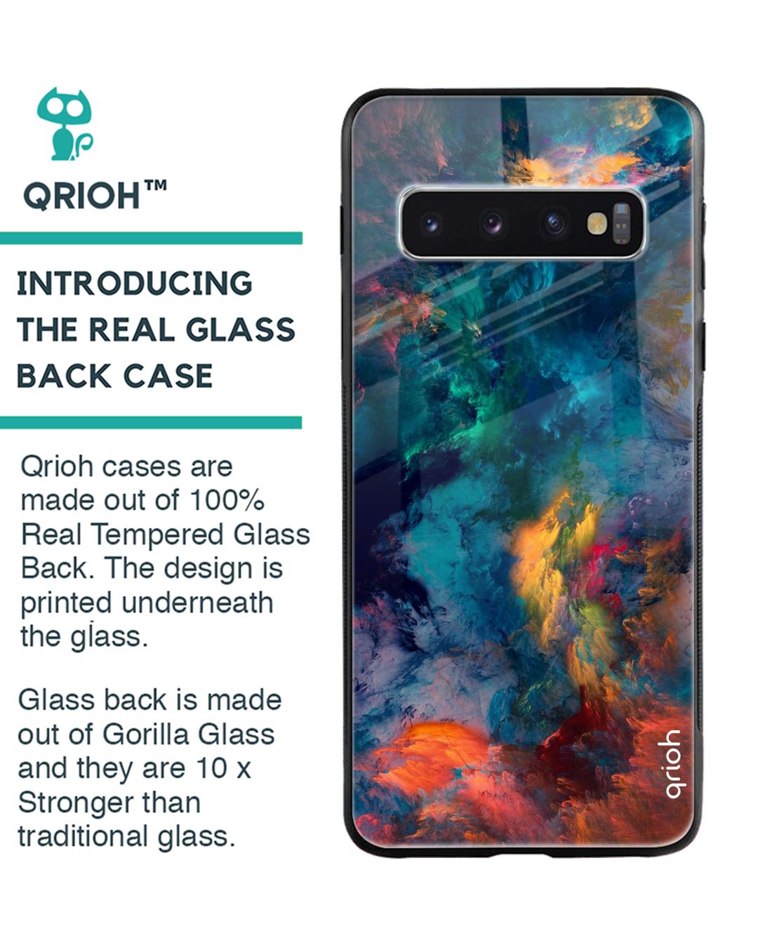 Shop Cloudburst Glass Case For Samsung Galaxy S10-Back