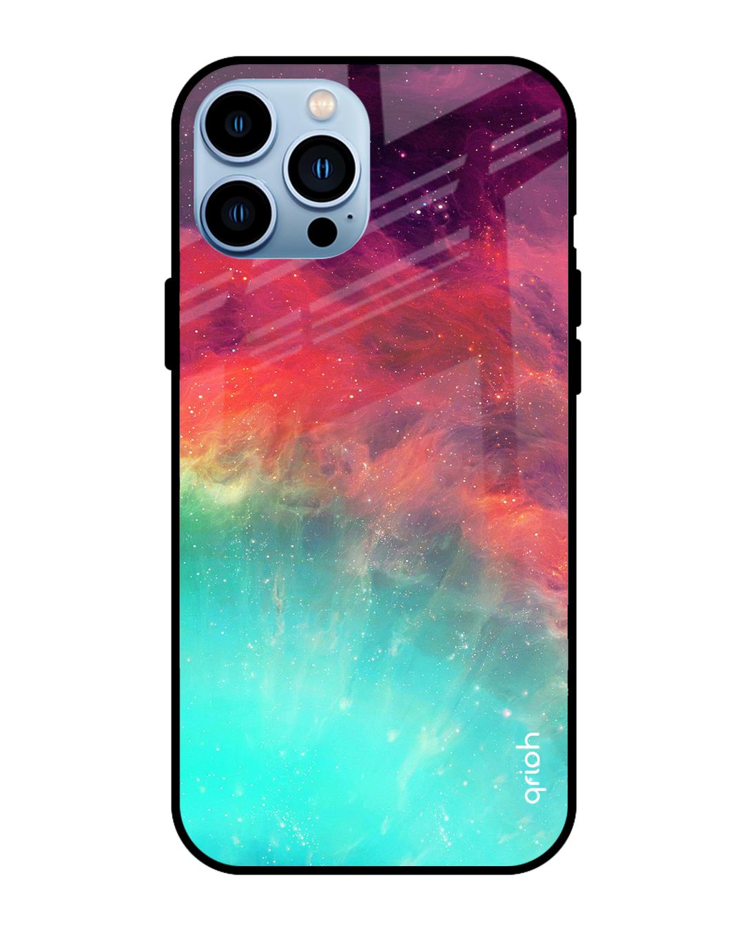 Buy Qrioh Colorful Aura Glass Case for iPhone 13 Pro Max Online in