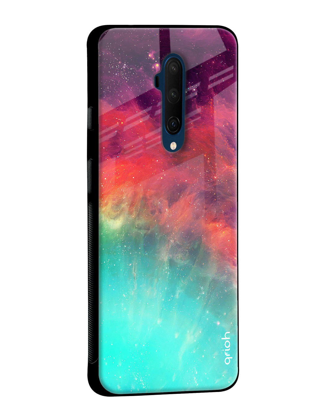 Shop Colorful Aura Glass Case For Oneplus Nord-Back