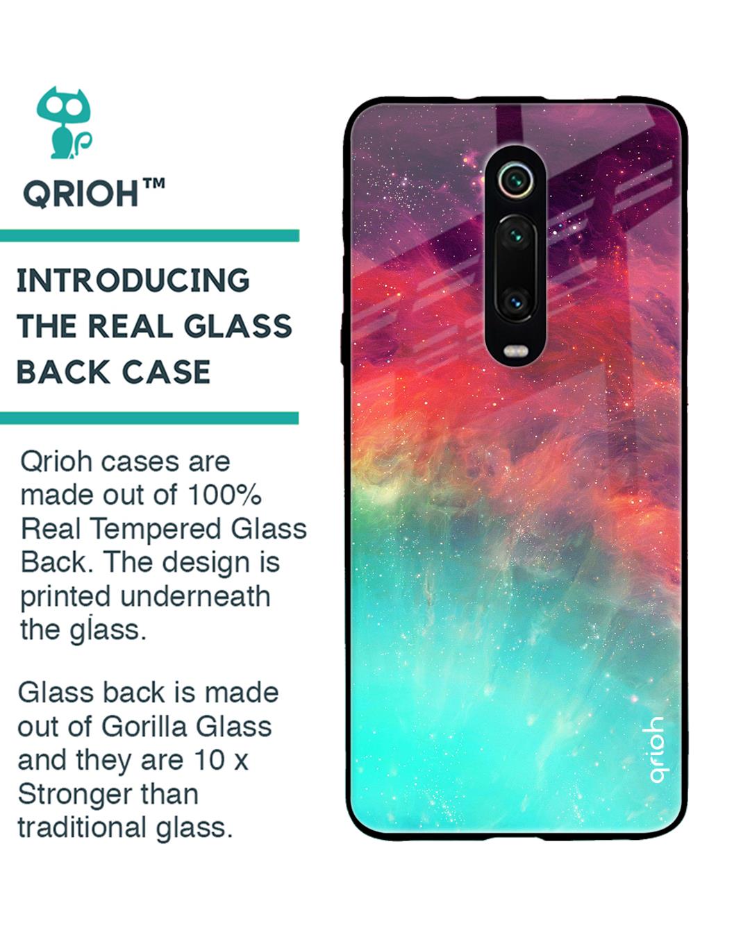 Shop Xiaomi Redmi K20 Colorful Aura Glass Case-Back