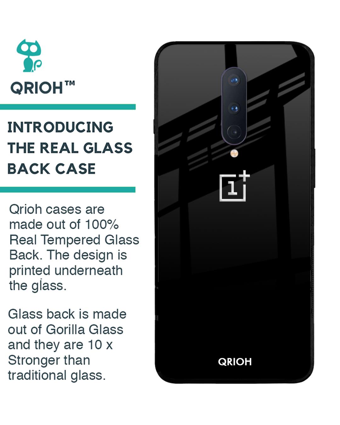 Shop Oneplus 8 Jet Black Glass Case-Back