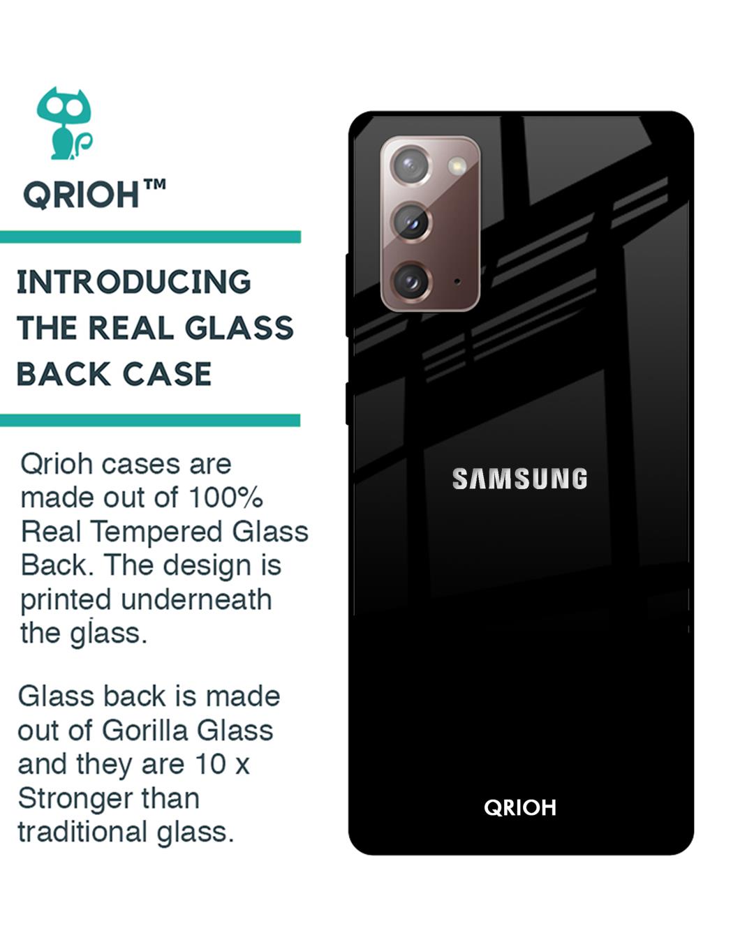 Shop Samsung Galaxy Note 20 Jet Black Glass Case-Back