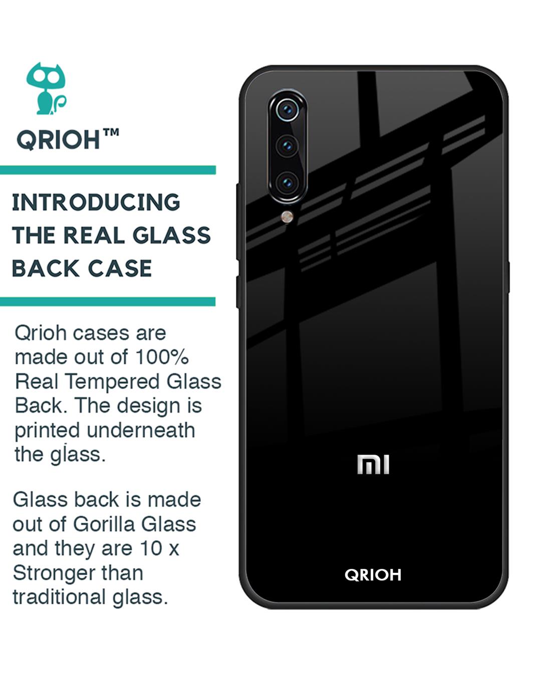 Shop Xiaomi Mi A3 Jet Black Glass Case-Back