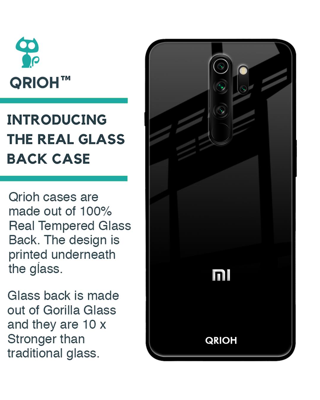 Shop Xiaomi Redmi Note 8 Pro Jet Black Glass Case-Back