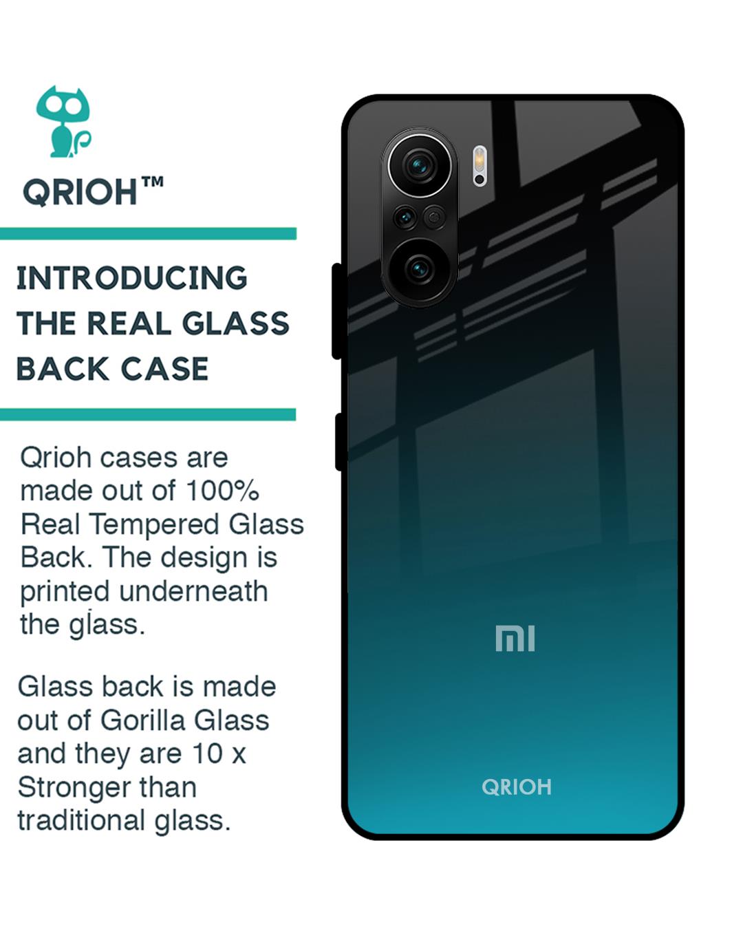 Shop Ultramarine Glass Case For Mi 11x Pro-Back