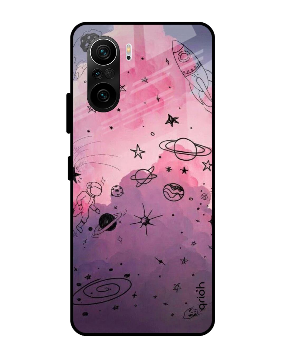 Buy Qrioh Space Doodles Glass Case for Mi 11X Online in India at Bewakoof