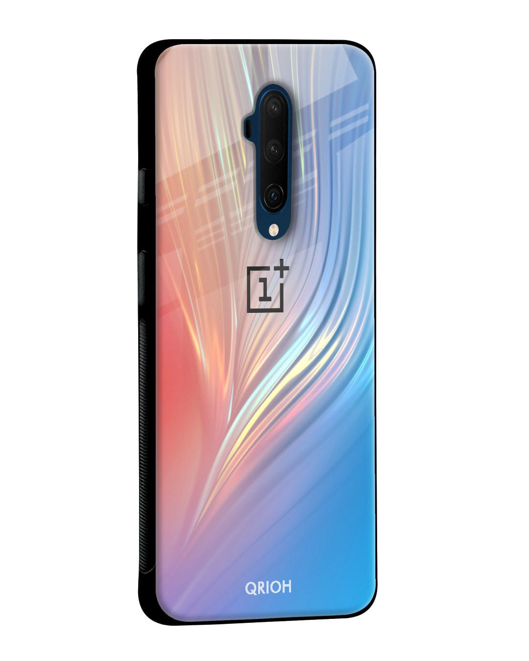 Shop Mystic Aurora Glass Case For Oneplus 7t-Back