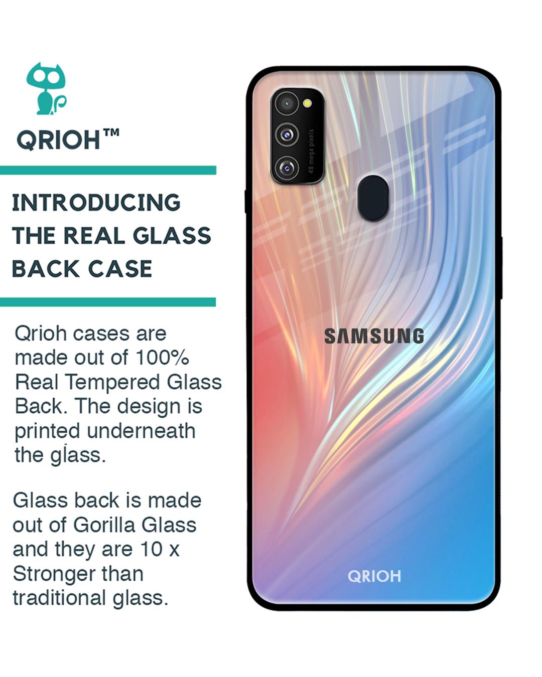 Shop Samsung Galaxy M30s Mystic Aurora Glass Case-Back