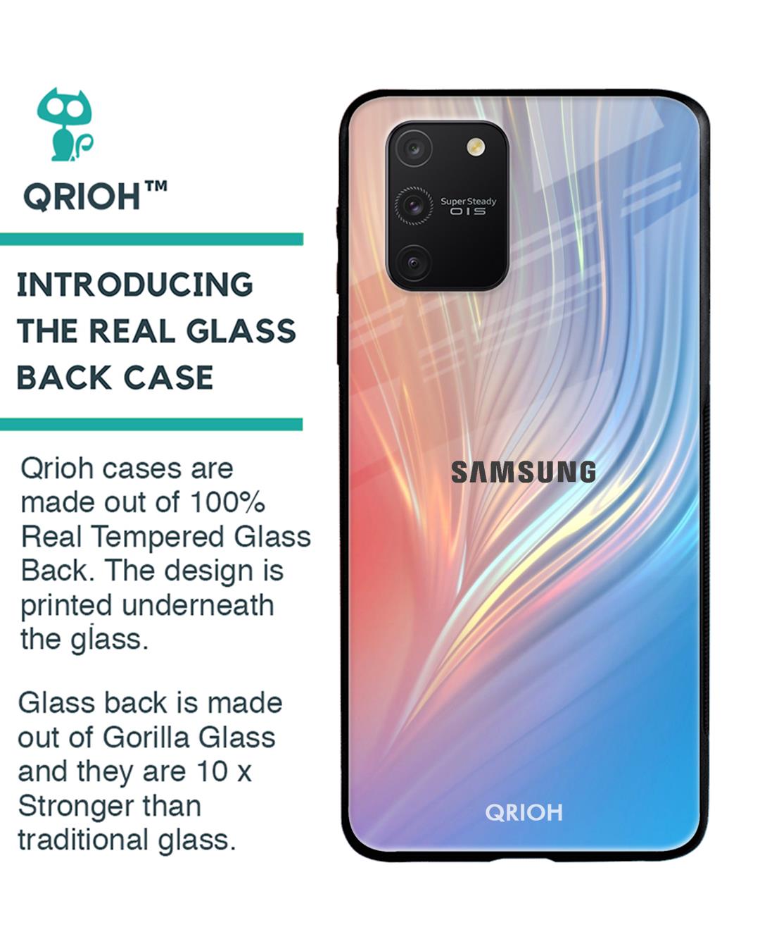 Shop Mystic Aurora Glass Case For Samsung Galaxy S10 Lite-Back