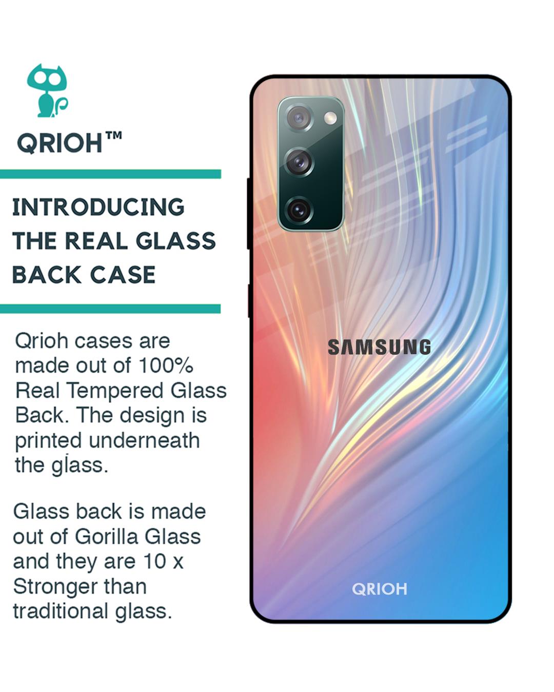 Shop Mystic Aurora Glass Case For Samsung Galaxy S20 Fe-Back
