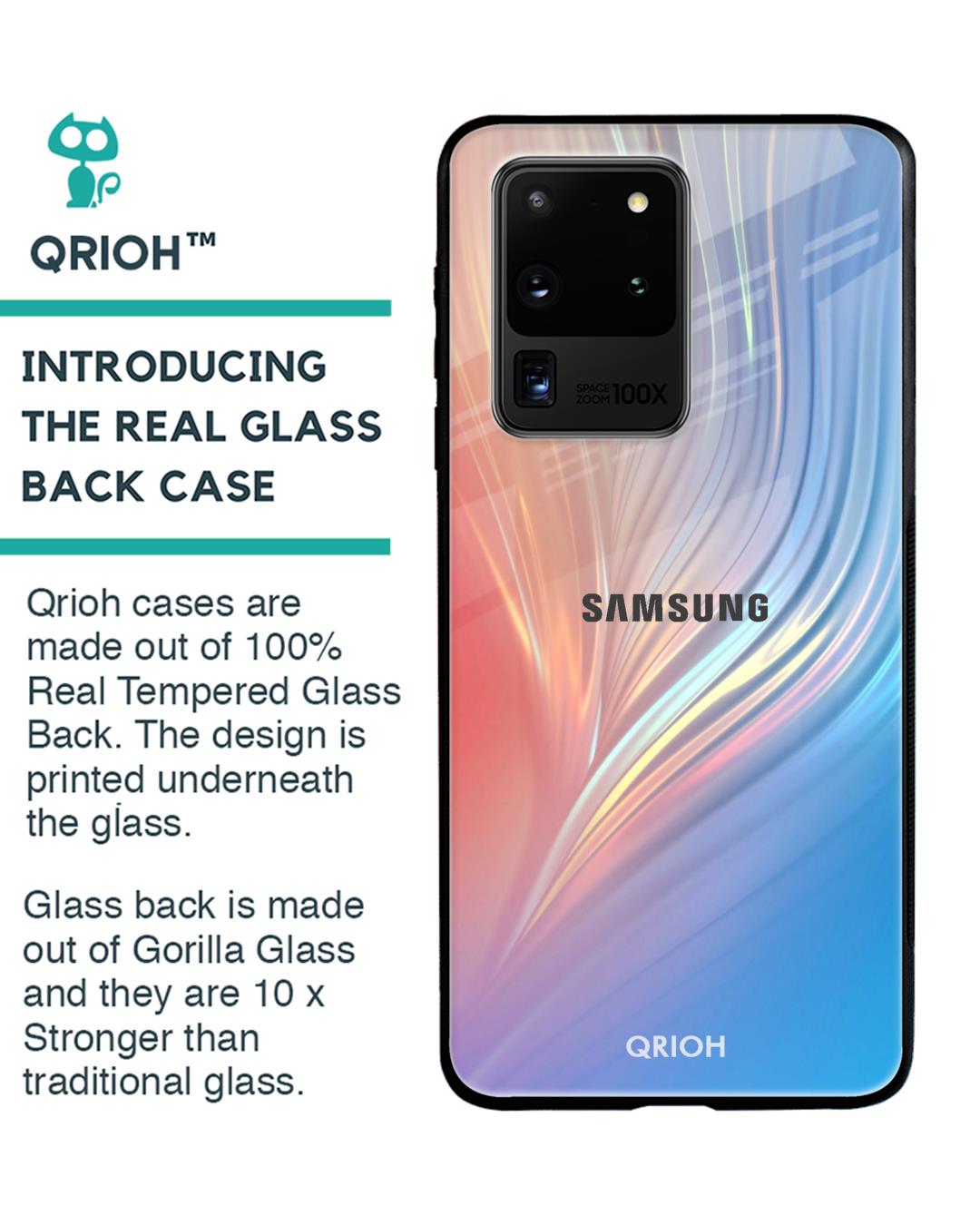 Shop Mystic Aurora Glass Case For Samsung Galaxy S20 Ultra-Back