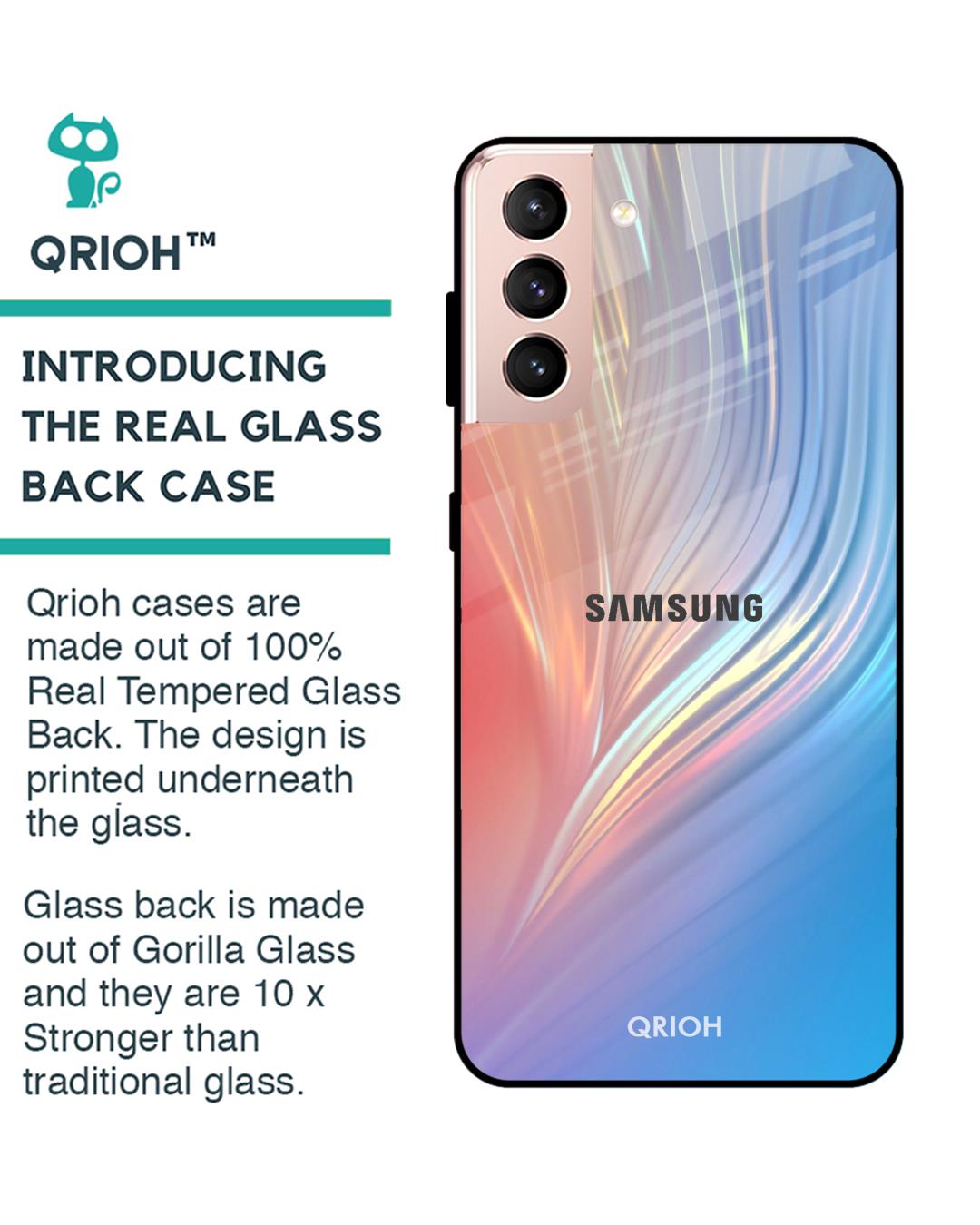 Shop Mystic Aurora Glass Case For Samsung Galaxy S21 Plus-Back