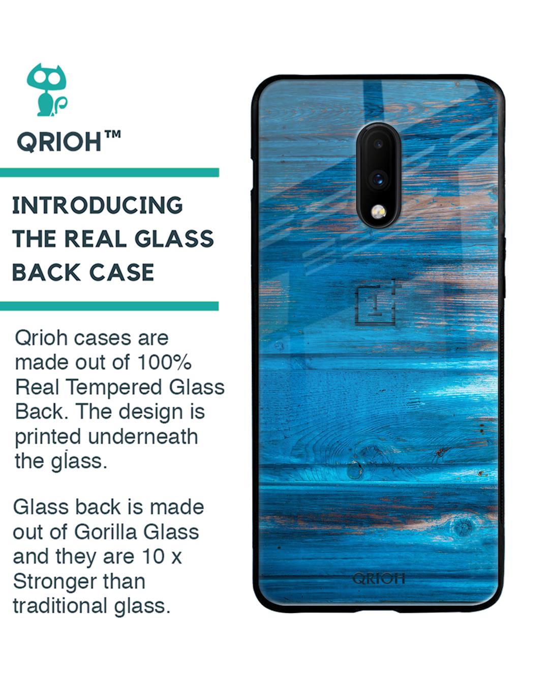 Shop Oneplus 7 Patina Finish Glass Case-Back