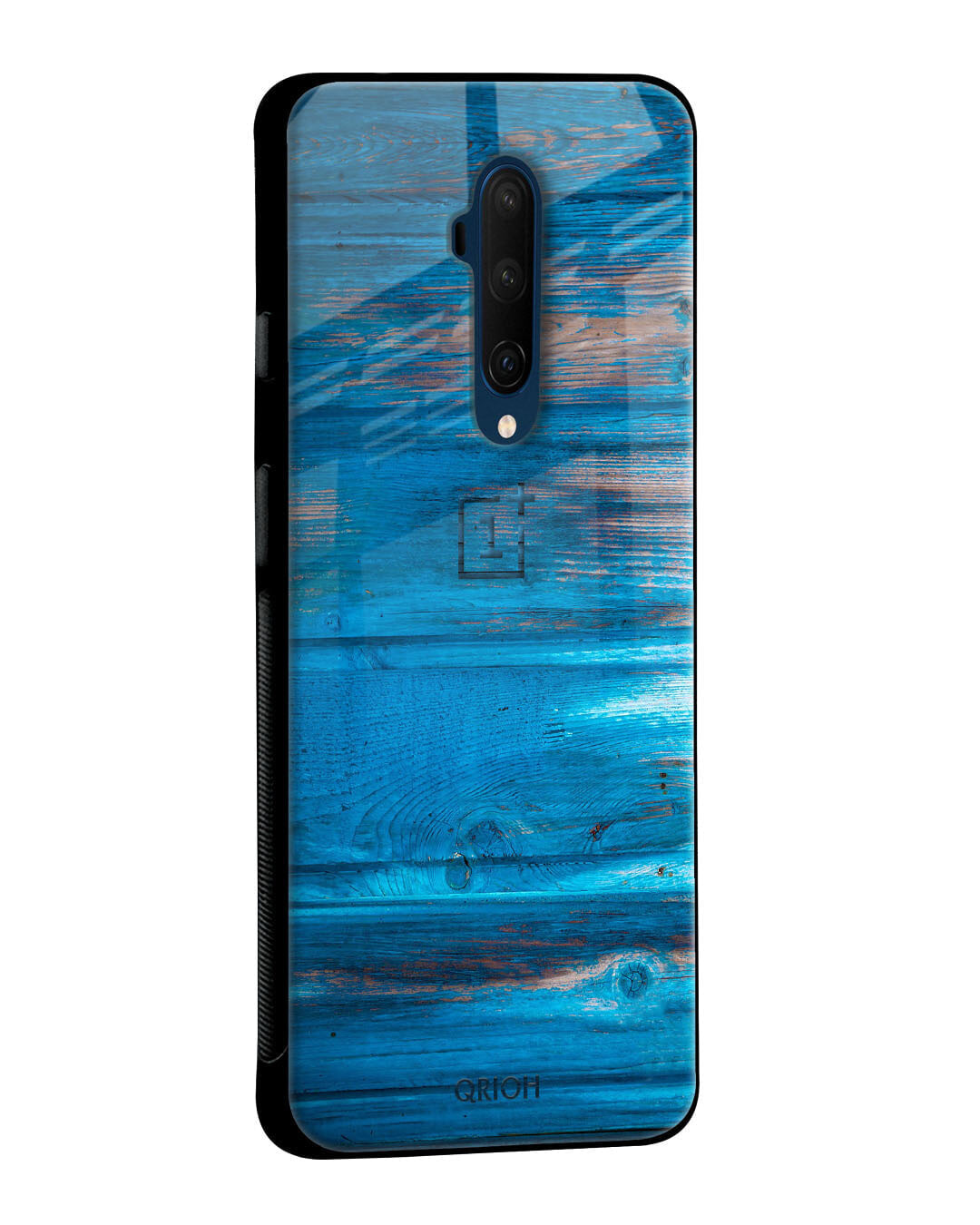 Shop Patina Finish Glass Case For Oneplus 7t-Back